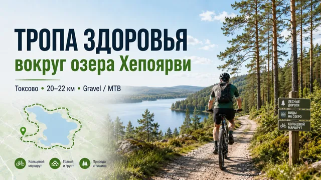 Обложка маршрута «Тропа здоровья - озеро Хепоярви»
