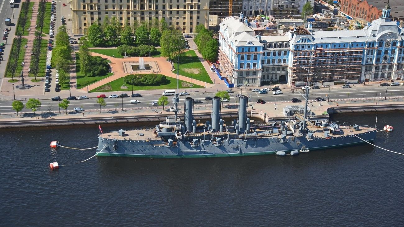 Обложка маршрута «Веломаршрут Крейсер Аврора в Санкт-Петербурге»